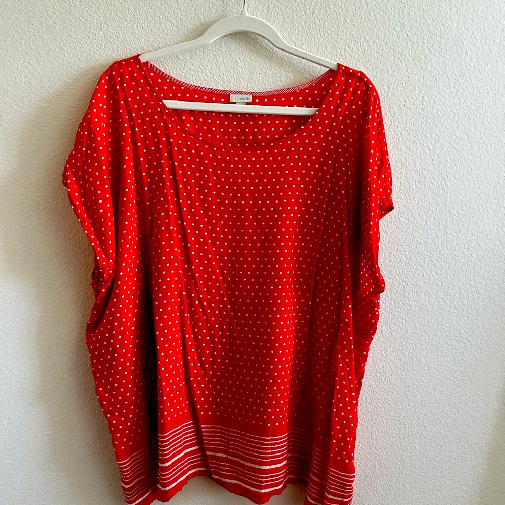 Anthropologie Off the shoulder shirt